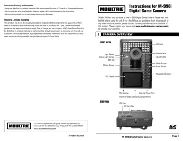 Important Battery Lnformation Instructions For M-990i Instructions For .
