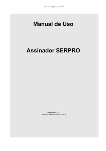 Manual De Uso Assinador SERPRO