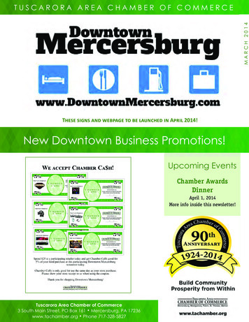 New Downtown Business Promotions! - Tachamber 