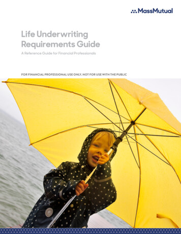 Life Underwriting Requirements Guide - Pinney Insurance