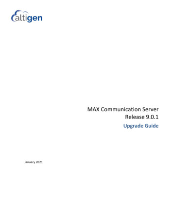 MAX Communication Server Release 9.0 - Altigen