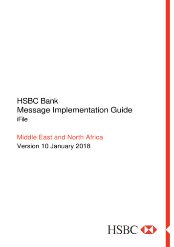 HSBC Bank Message Implementation Guide