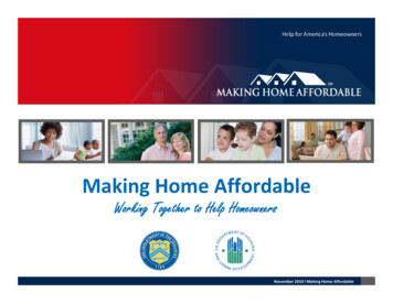 Making Home Affordable - 877-GET-HOPE