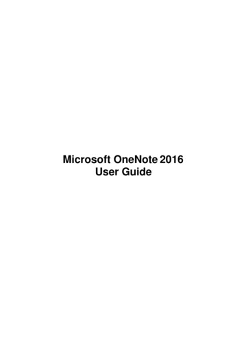 Microsoft OneNote 2016 User Guide - Orkney