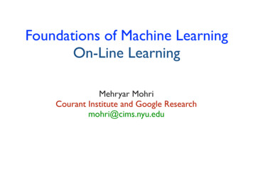 Ml On-line Learning - New York University