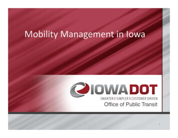 Mobility Management In Iowa