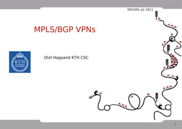 MPLS/BGP VPNs - KTH