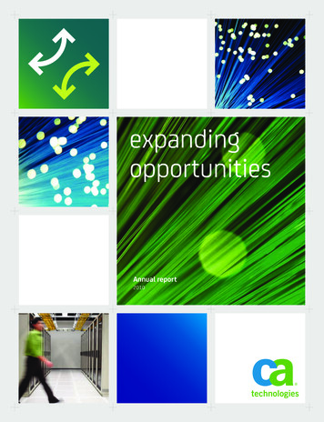 Expanding Opportunities - Annual Report