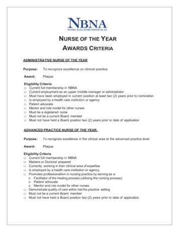 Nurse Of The Year - Nbna
