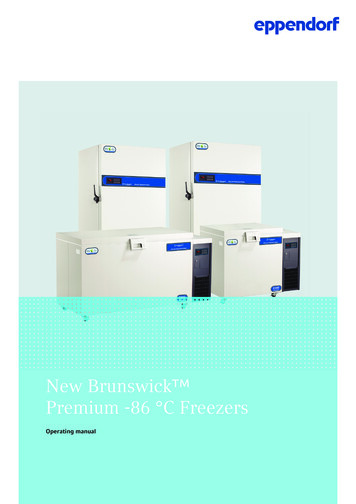New Brunswick Premium -86 C Freezers - Eppendorf