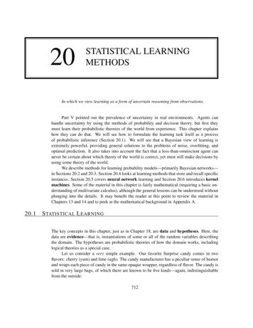 20 Statistical Learning Methods