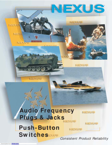 Audio Frequency Plugs & Jacks Push-Button Switches - Arrow