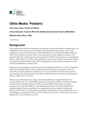 Otitis Media: Pediatric - Crns.ca