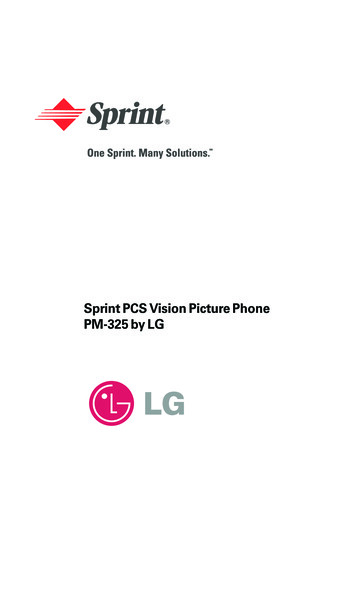 Sprint PCS Vision Picture Phone PM-325 B Y LG