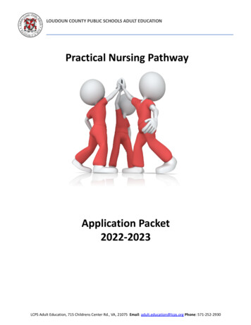 Practical Nursing Pathway - Loudoun County Public Schools