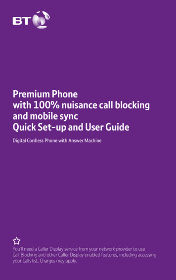 Premium Phone With 100% Nuisance Call Blocking And Mobile . - BT Shop