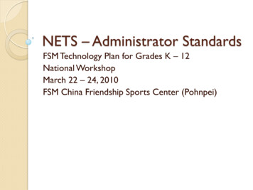 NETS Administrator Standards
