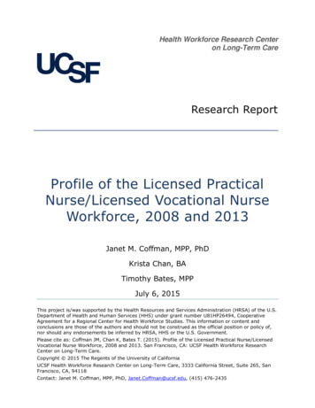 Profile Of The Licensed Practical Nurse/Licensed Vocational Nurse Workforce