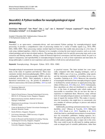 NeuroKit2: A Python Toolbox For Neurophysiological Signal Processing