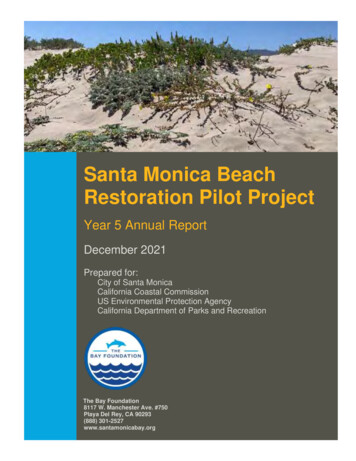Santa Monica Beach Restoration Pilot Project