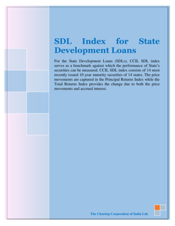 SDL Index For State Development Loans