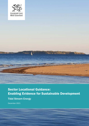 Sector Locational Guidance: Enabling Evidence For Sustainable Development