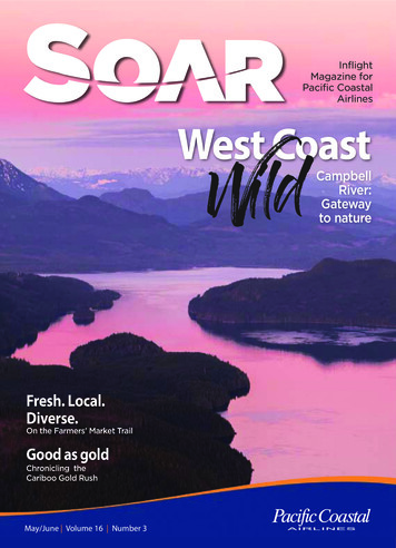 Inflight Magazine For Pacific Coastal Airlines West Coast