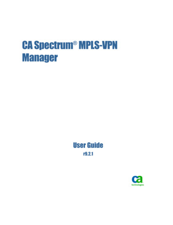 CA Spectrum MPLS-VPN Manager - Broadcom Inc.