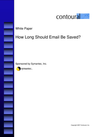 How Long Should Email Be Saved? - UMIACS