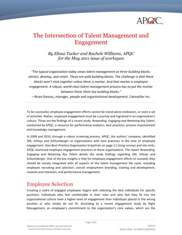 The Intersection Of Talent Management And Engagement - APQC
