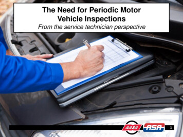 The Need For Periodic Motor Vehicle Inspections - Aftermarket Suppliers