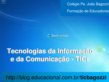 Tecnologias Da Informação E Da Comunicação - TICs - Educacional