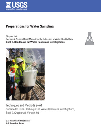 Tm9a1.pdf - Preparations For Water Sampling