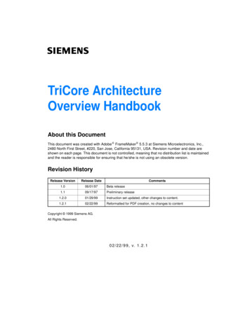 TriCore Architecture Overview Handbook