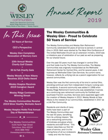 Annual Report - The Wesley Communities