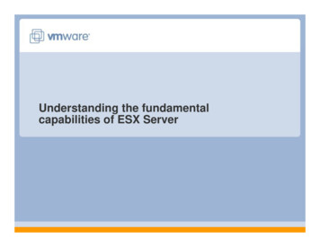 001- Understanding Fundamental Capabilities Of ESX Server.ppt