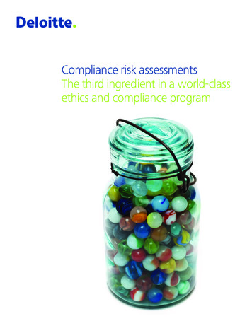 Compliance Risk Assessments - Deloitte