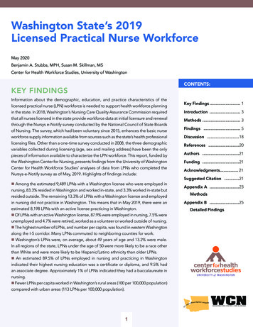 Washington State's 2019 Licensed Practical Nurse Workforce