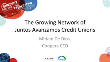The Growing Network Of Juntos Avanzamos Credit Unions - Inclusiv