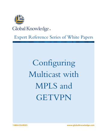 Configuring Mulitcast With MPLS And GetVPN