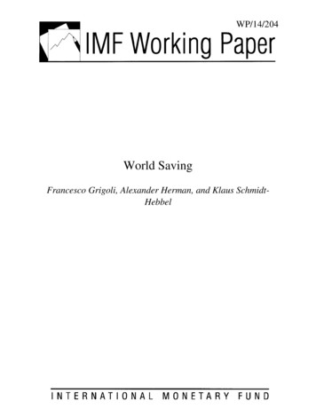 World Saving; By Francesco Grigoli, Alexander Herman, And Klaus Schmidt .
