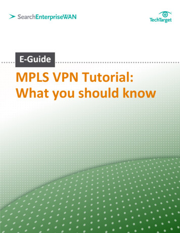 MPLS VPN Tutorial: What You Should Know