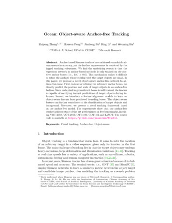 Ocean: Object-aware Anchor-free Tracking - ECVA