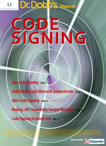 Presents CODE SIGNING