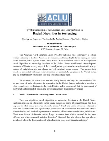 Written Submission Of The American Civil Liberties Union On Racial .