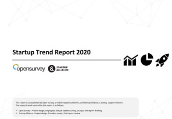 Startup Trend Report 2020