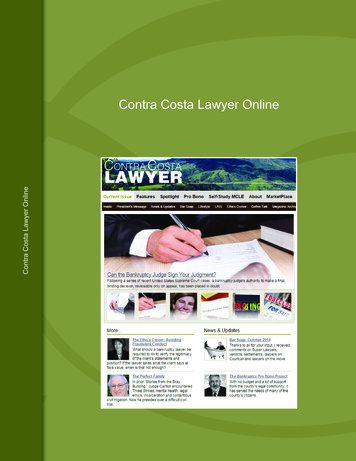 Contra Costa Lawyer Online - Cccba 