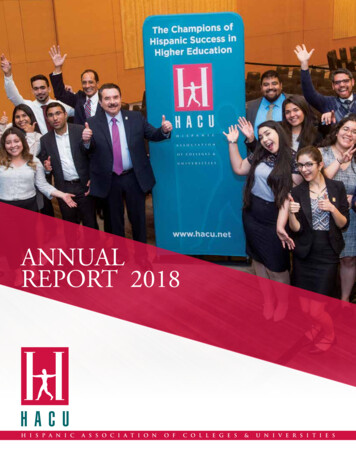 ANNUAL REPORT 2018 - Hacu 