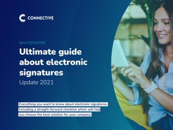 WHITEPAPER Ultimate Guide About Electronic Signatures