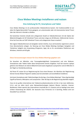 Cisco Webex Meetings Installieren Und Nutzen - Silver Tipps
